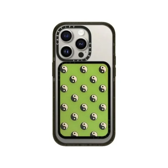 Casetify Magsafe Snappy Cardholder Stand - Yin Yang Print